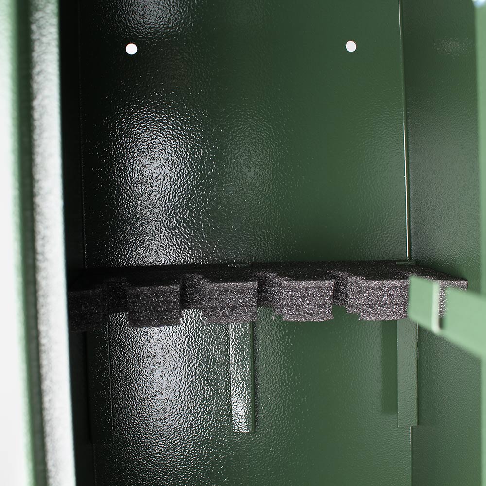 Rottner Montana 5 lőszer és fegyvertároló szekrény (T04712, kettős bites zár (2 billentyűvel), zöld)